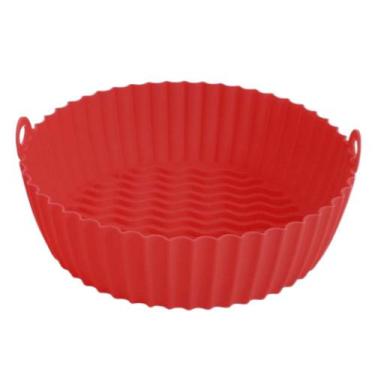 Imagem de Forma De Silicone para Air Fryer 19,5x16,5x5cm - Elite, Vermelho