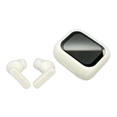 Imagem de FVDPWYE Fones de ouvido intra-auriculares leves, 3 modos de cena, ergonômicos, portáteis, 18 horas de duração, Branco