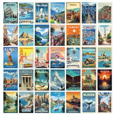 Imagem de Pôster de colagem de viagem 97 Decor Vintage Travel Decor 4x6
