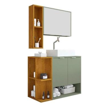 Imagem de Gabinete Banheiro Star Cuba Dalla Torneira DL08 Valv Click - Loja Doce