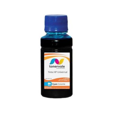 Imagem de Tinta Tankfull Para Cartucho HP 122 Universal Corante Ciano de 100ml -