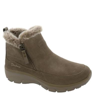 Imagem de Skechers Bota feminina Easy Going-Cool com zíper no tornozelo, Cinzento-acastan, 9.5