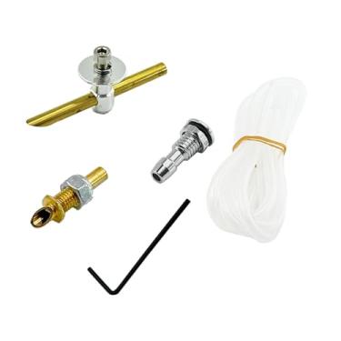 Imagem de RC Boat Water Cooling Kit Water Outlet and Inlet Pink Up Nozzle Water Cooling Nozzle with Cooling Pipe Tube for RC Boat DIY Model Ship Motor Water Cooling System Part (Transparent)