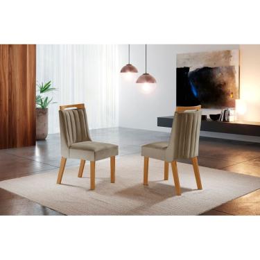 Imagem de Cadeiras para Mesa de Jantar Estofada - Lottus - LJ Móveis