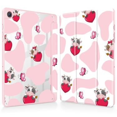 Imagem de Mektron Capa para Samsung Galaxy Tab A9+/A9 Plus 11 polegadas modelo 2024 (SM-X210/X216/X218) com suporte para caneta S, capa fina transparente + suporte de três dobras + despertar/hibernar