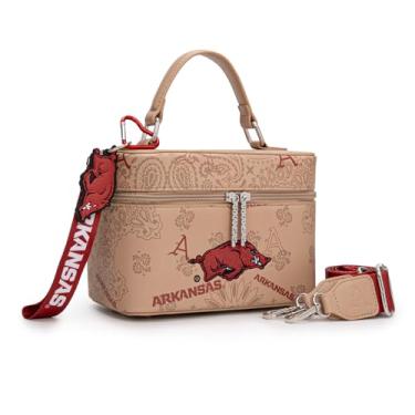 Imagem de Montana West X NCAA Bolsa tiracolo feminina designer bolsas esportivas alça superior, bolsa de mão com alça ajustável, Afu-cáqui, Esportes