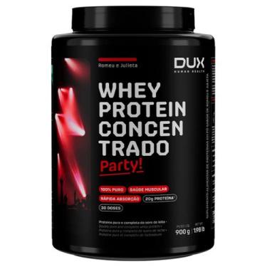 Imagem de Whey Protein Concentrado Party! Pote 900g Sabor Romeu e Julieta Dux Hu