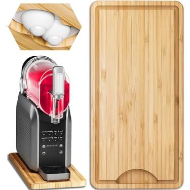 Imagem de Almofada deslizante para Ninja Slushie FS300/ FS301, tapete protetor de bancada, acessório de máquina de lama de madeira com rodas de 360°, deslize suavemente e rapidamente a máquina de bebidas