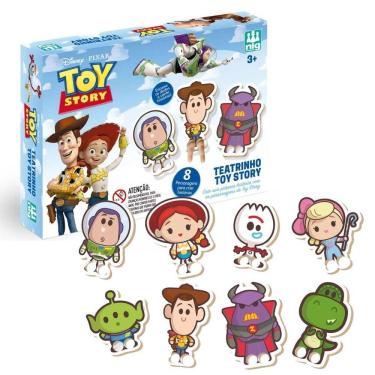 Imagem de Teatrinho Toy Story 8 Bonecos Infantil 4129 - Nig Brinquedos