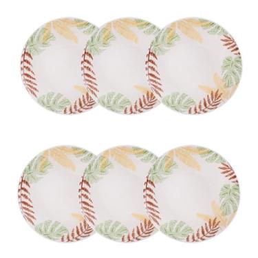 Imagem de Oxford Conjunto Com Pratos Fundos 20,5Cm 06 Peças Unni Caminho Da Selva