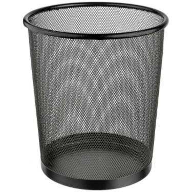 Imagem de Lixeira De Ferro Redonda Preta 8,5 Litros - Or98010 - Ordene