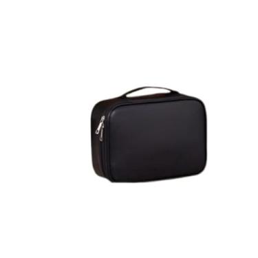 Imagem de Necessaire Feminina com Zíper Ideal para Viagem Alta Capacidade Elegância Impermeável Premium. (PRETO)