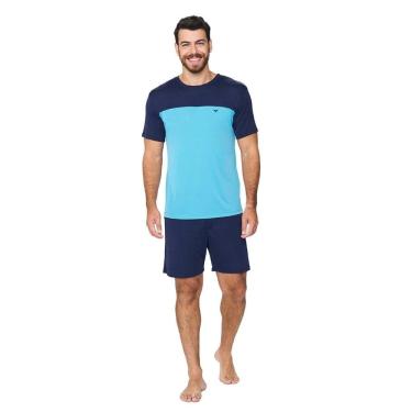 Imagem de Pijama Masculino Curto Poliamida Listrado Vd Pantano - 268013