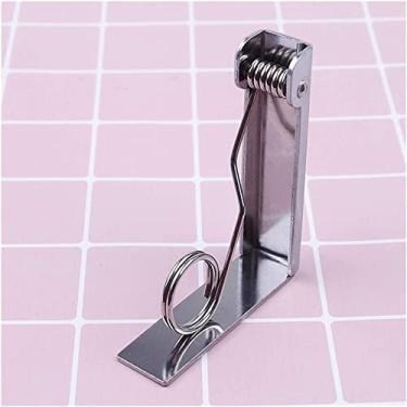 Imagem de Clipes de toalha de mesa 6 unidades clipe de suporte para tampa de mesa de passeio de casamento úteis grampos de aço inoxidável para toalha de mesa passeio/tabuleiro redondo clipes estáveis grampos