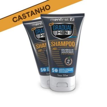 Imagem de Shampoo Escurecedor Gradual Men Original - Castanho - 2 Unidades - Dur