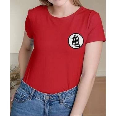 Imagem de Camiseta Camisa Adulto Feminina Masculina Algodão Dragon Bal l Z Kanji
