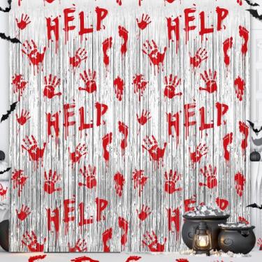 Imagem de Backdrop Mosoan, pacote com 2 unidades, Bloody Halloween, 100x200 cm
