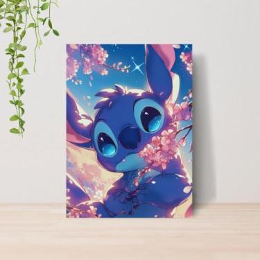 Imagem de Quadro Lilo e Stitch Infantil A4  Placa MDF 03 - Lomi Art