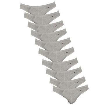 Imagem de Kit 10 Cuecas Zorba Slip Algodão 791 Mescla - P, Mescla, P