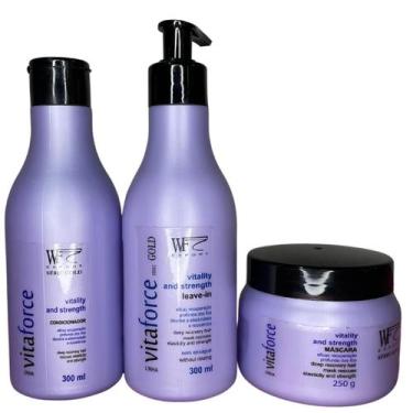 Imagem de Kit Cond, Creme de Pentear e Máscara pra Cabelo com Queda, Fragilizado