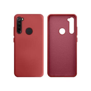 Imagem de Capa para Redmi Note 8 em Silicone Aveludado Premium - GCM, Vermelho A