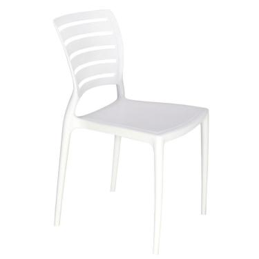 Imagem de Cadeira Sofia em Polipropileno e Fibra de Vidro Branca Tramontina