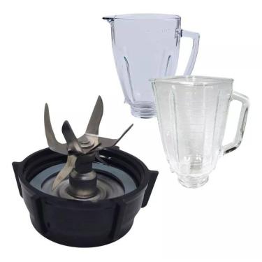 Imagem de Kit 6 Lâminas Inox Base E Anel Vedação Liquidificador Oster