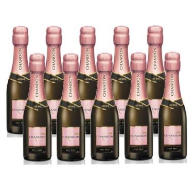 Imagem de Kit 12 Unidades Mini Espumante Chandon Baby Brut Rosé 187ml