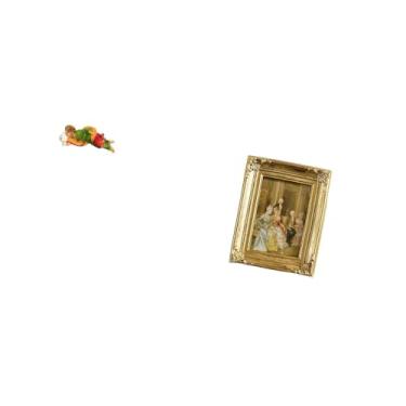 Imagem de Fenteer Moldura de Resina para Fotos com Escultura de Joseph, Suporte Decorativo para Mesa, Prateleira, Escritório, Quarto, Casa de Fazenda, Porta-retratos Co