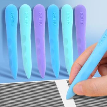 Imagem de Kawaii, borrachas longas, cores macaron, borracha de precisão para arte detalhada e materiais de desenho profissional