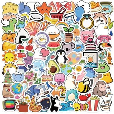 Imagem de 100 peças de vários elementos fofos desenhos animados de tamanho pequeno Q-Version Mini Reward Sticker DIY Notebook capa de telefone adesivo de decoração de xícara de chá de leite