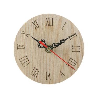 Imagem de Relógio de parede vintage com algarismos romanos silenciosos e sem tiq