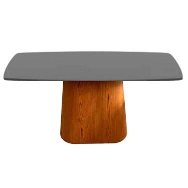 Imagem de Mesa De Jantar Cone Retangular 210X110cm Tampo Laqueado