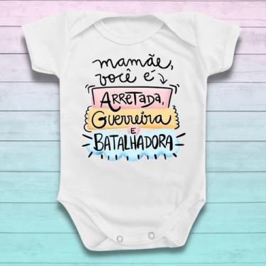 Imagem de Body Bebê Homenagem Mãe Divertido Mamães Roupinha Infantil - Borizinho