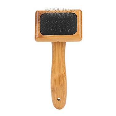 Imagem de AYNEFY Escova Slicker para Cães, Ferramenta de Limpeza de Bambu, Design de Alfinete Macio, Perfeita para Cães e Gatos de Cabelos Médios e Longos, Cuidados Diários Com Os Cabelos (Descarregado)