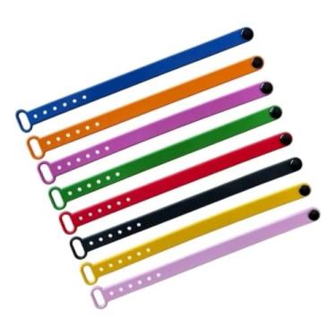 Imagem de Kit com 15 Pulseiras de Borracha Lisas e Coloridas – Acessórios Unissex, Leves e Confortáveis para Esporte, Moda e Eventos