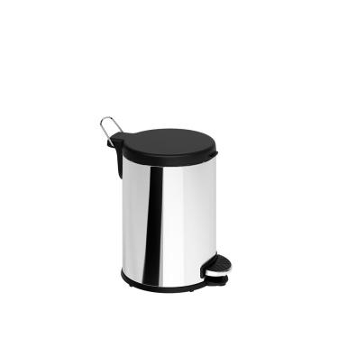 Imagem de Lixeira Inox com Pedal Brinox Flat 6L Aro Removível