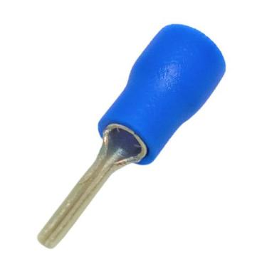 Imagem de Kit 30 Unidades Conectores Elétrico Terminais Tipo Agulha Pino Azul 1,