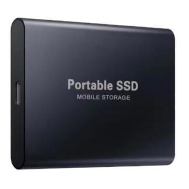 Imagem de 2 TB - Disco de Memória Flash SSD Portátil para Laptop, Desktop, Celular, TV e outros. Tipo-C USB 3.1, SSD Externo M.2 de Alta Velocidade, Disponível em Capacidades 500 GB a 256 TB (Preto, 2, TB)