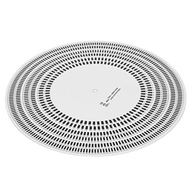 Imagem de Disco Estroboscópico de Detecção de Velocidade Rotacional, Disco de Calibração de Vinil Lp para Toca-discos de Vinil