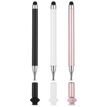Imagem de Guduling 3 canetas Stylus para telefone Android, caneta Stylus para tela sensível ao toque, canetas Stylus de ponta fina para tela sensível ao toque, canetas Stylu Android 2 em 1 universais para