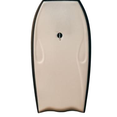 Imagem de Prancha de Surf, Prancha Bodyboard Semi e Fundo Rigido, 100cmx Largura 53cm X Espessura 6,7 Cm(Branca com borda preta,Sem leash)