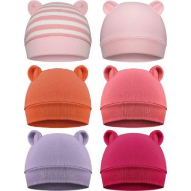 Imagem de Chapéu para bebês recém-nascidos Geyoga Bear Ears, bonés infantis de 0