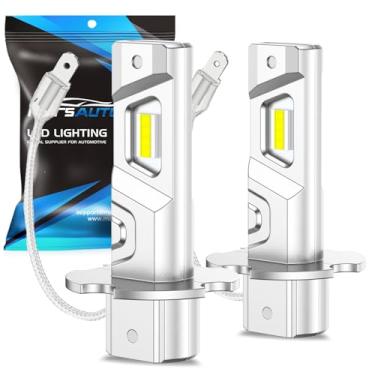 Imagem de Marsauto Lâmpada LED H3 H3 Lâmpada de neblina LED, 6000K Branco 600% Brilho Forte Penetração, H3ll/H3 Lâmpadas de Neblina 1:1 Tamanho Mini Faróis de Neblina para Carro, Turck, Pacote com 2