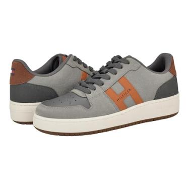 Imagem de Tommy Hilfiger Kildar Tênis masculino, Cinza/Laranja Multi 030, 45
