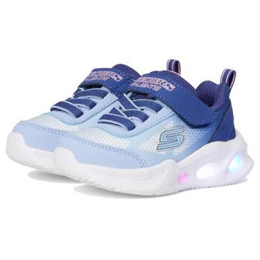 Imagem de Skechers Tênis feminino Sola Glow, Azul-marinho/azul-claro, 20 BR
