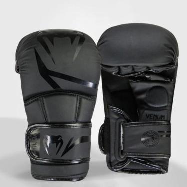 Imagem de Luva Venum MMA Sparring Challenger Evo 8oz - Black/Black-Unissex