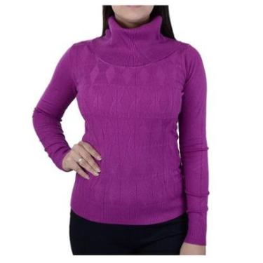 Imagem de Blusa Feminina Facinelli By Mooncity Tricot Violeta - 651094-Feminino