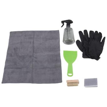 Imagem de TOPINCN Kit de Limpeza de Lápides, Ferramentas de Limpeza de Lápides de Túmulos, Limpador Diário de Granito e Pedra Com Frasco de Spray, Escova, Esponja, Toalha, Luvas Descartáveis