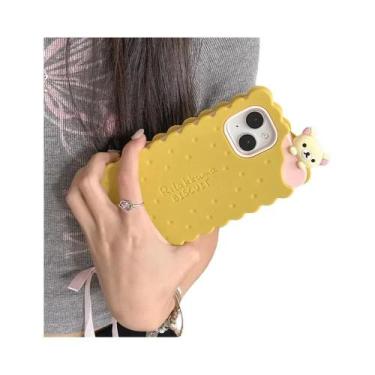 Imagem de Capa De Telefone De Silicone Macio Para iPhone Design De Biscoito Sand